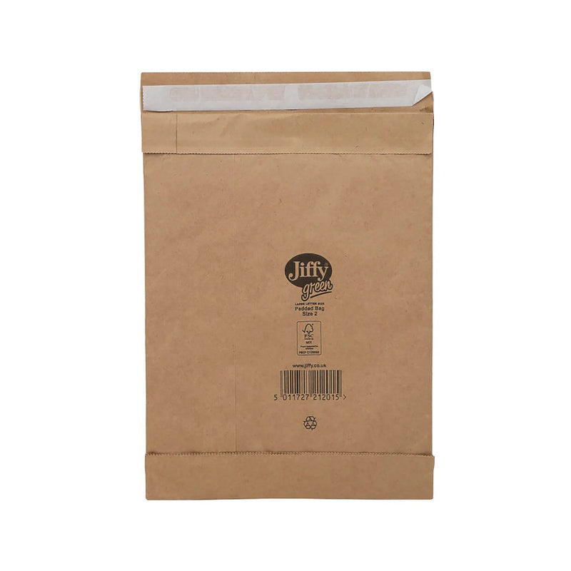 Jiffy Eco Padded Envelope (Size 2 - approx 210x280mm)